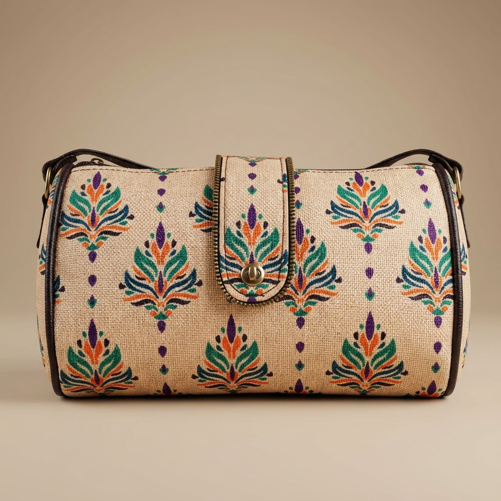 Jaipur Multi-Color Leaf Cylindrical Bag